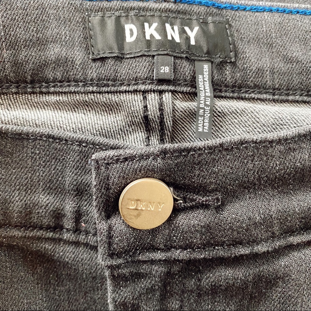 DKNY Stair Step Frayed and Cut Out Jeans - Picture 5 of 7